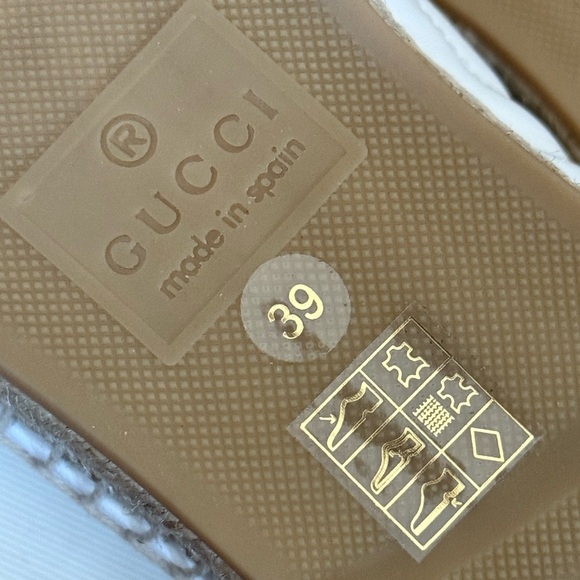 Gucci Espadrille white double G Shoes - Picture 9 of 10